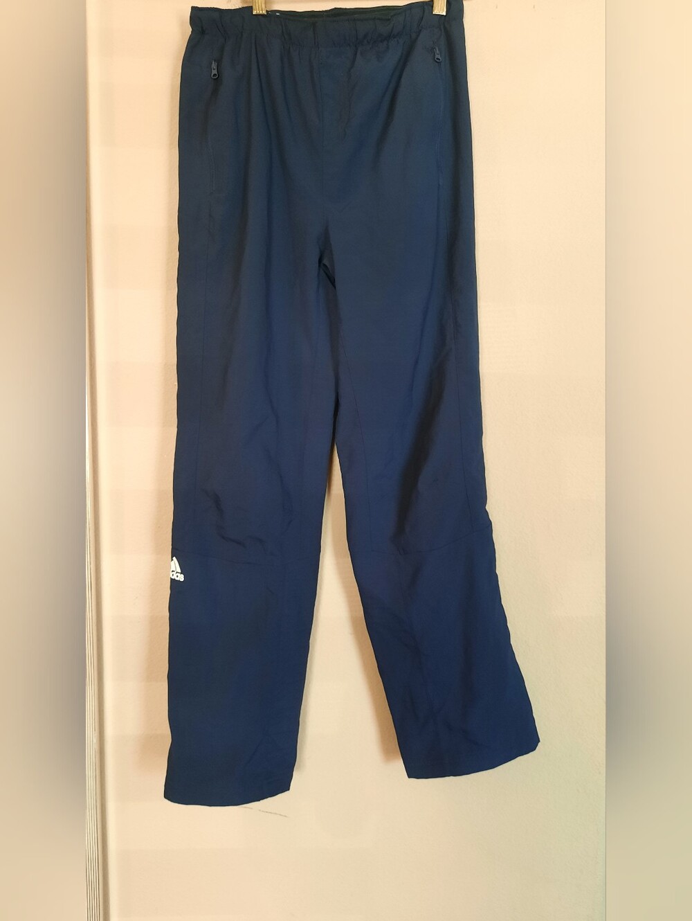 Adidas Mens Dark Blue Athletic Joggers with Logo